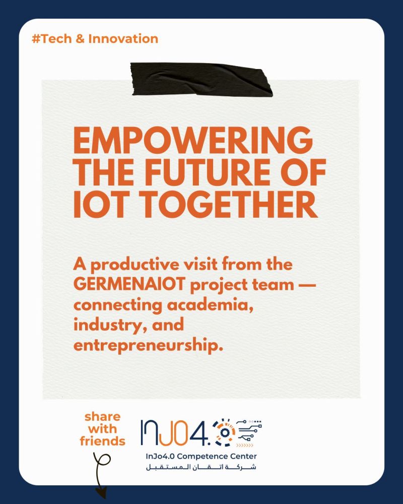 Visit to InJo4.0 in Amman, Jordan